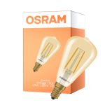 Osram Vintage 1906 LED Classic Edison E14 Ambre 2.8W 250lm - 822 Blanc Très Chaud | Dimmable - Équivalent 25W