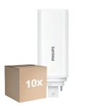 Lot 10x Philips CorePro PL-T LED Ampoule HF 6.5W - 840 Blanc Froid | 4-Pins - Équivalent 18W