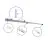 Bright Choice Rail Set Rail Monophasé 2 Mètre Blanc | incl. Embout, Connecteur d’Alimentation et I-Connecteur