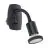 Eglo Applique Murale Parrini Lamp avec Prise Noir 4.5W 345lm - 830 Blanc Chaud | IP20 - Incl. 1x GU10