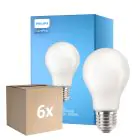 Lot 6x Philips Corepro LED Ampoule E27 Poire Dépolie 10.5W 1521lm - 840 Blanc Froid - Équivalent 100W